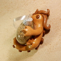 Brown Heart Ornament Dragon  - Thumbnail 1