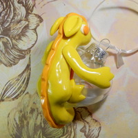 Yellow Heart Ornament Dragon  - Thumbnail 1