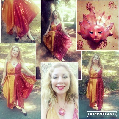 Pixie hem silk sari maxi dress-custom in your choice of size & colors