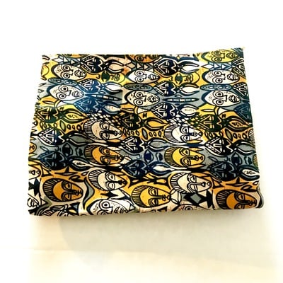 Zip top clutch- olatunji 