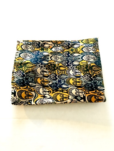 Zip top clutch- olatunji 