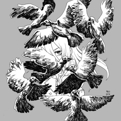 Murder of crows print