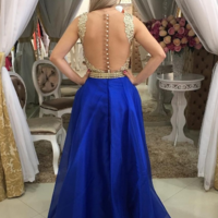 Beading prom dress, sexy prom dress,Charming prom dress, long prom dress,Satin prom dress, elegant prom dress, prom dress Z01 - Thumbnail 1