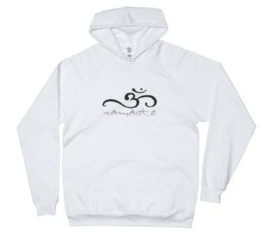 Unisex Cotton Fleece Hoodie "Om Namaste"  (Non-Organic Cotton)