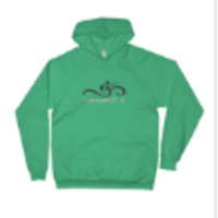 Unisex Cotton Fleece Hoodie "Om Namaste"  (Non-Organic Cotton) - Thumbnail 2