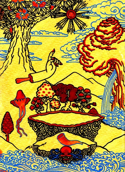 Feeding the steaming heart and life veins of an enemy into their mouth