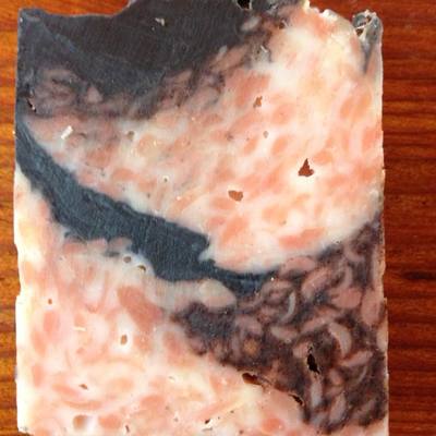 Cinnamon chip swirl soap