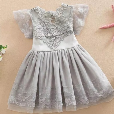 Sienna Rose Gray Tulle Dress