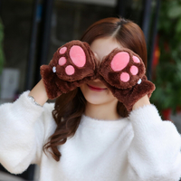 Cute cartoon cat's paw gloves gifts - Thumbnail 2