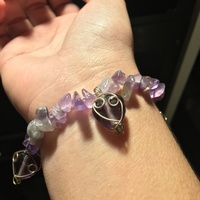 Amethyst Hearts Bracelet  - Thumbnail 1