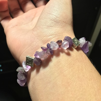 Amethyst diamonds bracelet 