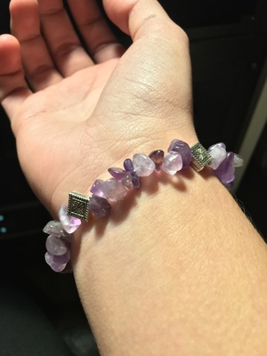 Amethyst Diamonds Bracelet 