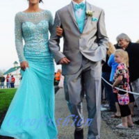 Mermaid Beading prom dress, sexy prom dress,Charming prom dress, long prom dress,prom dresses, elegant prom dress, prom dress Z05 - Thumbnail 1