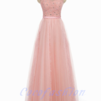 A-Line Beading prom dress, sexy prom dress,Charming prom dress, long prom dress,prom dresses, elegant prom dress, prom dress Z06 - Thumbnail 1