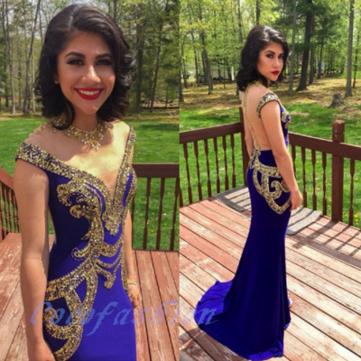 Royal blue beading prom dress, sexy prom dress,charming prom dress, long prom dress,prom dresses, elegant prom dress, prom dress z08