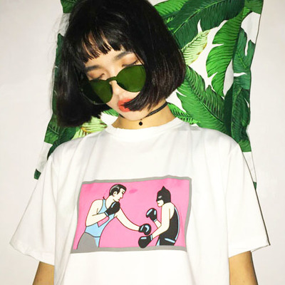 Free shipping-boxing tee 