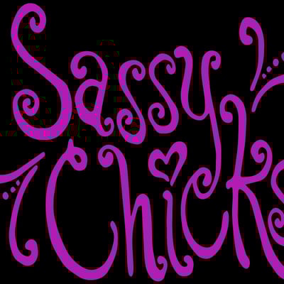 Sassy chick vinyl outdoor lettering decal medium handmade