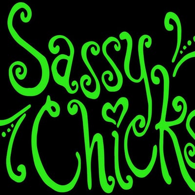 Sassy chick vinyl outdoor lettering decal medium handmade