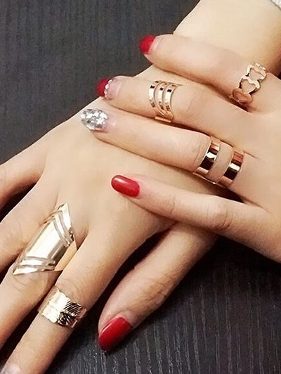 Cut Out Midi Ring SET-TDE