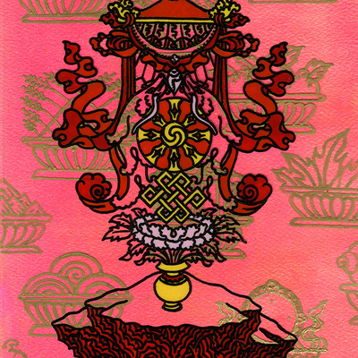 Eight auspicious symbols version 8