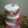 3 Tier Floral Diaper Cake -2