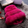 Trendy Sleeveless Faux Fur Waistcoats-1