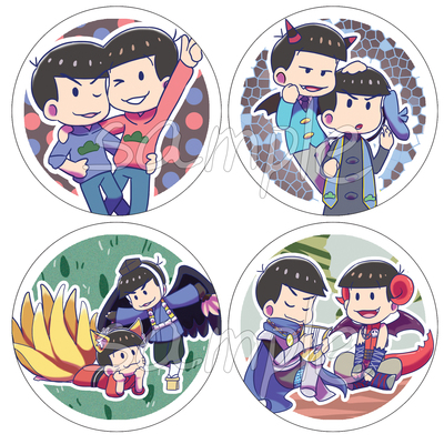 Choukeimatsu (osomatsu & karamatsu) buttons