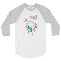 Unisex "I am my own dream catcher" 3/4 Sleeve Raglan Shirt (Non-Organic) - Thumbnail 4