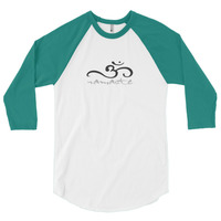 Unisex "Om Namaste" 3/4 Sleeve Raglan Shirt (Non-Organic) - Thumbnail 1