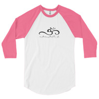 Unisex "Om Namaste" 3/4 Sleeve Raglan Shirt (Non-Organic) - Thumbnail 10