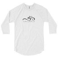 Unisex "Om Namaste" 3/4 Sleeve Raglan Shirt (Non-Organic) - Thumbnail 15
