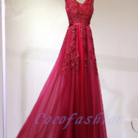 Charming Appliques prom dress, sexy prom dress,Charming prom dress, long prom dress,prom dresses, elegant prom dress, prom dress Z12 - Thumbnail 1