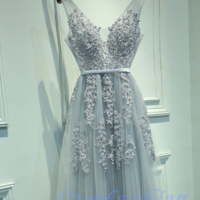 Charming Appliques prom dress, sexy prom dress,Charming prom dress, long prom dress,prom dresses, elegant prom dress, prom dress Z12 - Thumbnail 2