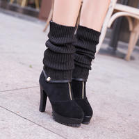 Removable Elastic Knee-High Canister Multifunction Boots - Thumbnail 1