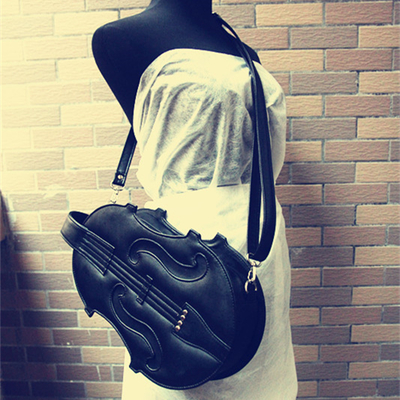 Brown/white/black lolita violin bag sp168491