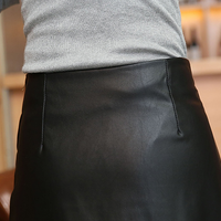 Vintage Rivet Leather Mini Skirts - Thumbnail 3