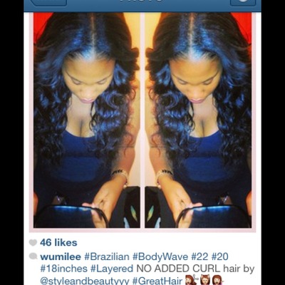  brazilian 22 inch virgin hair wavey or straight - Thumbnail 5