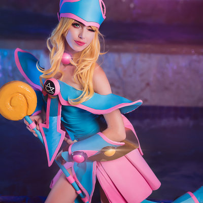 5x7 dark magician girl postcard