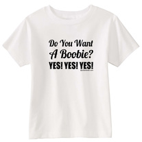 Boy, Girl, Unisex Children's T-shirt-WWE Daniel Bryan Inspired " Do you want a boobie? YES, YES, YES "