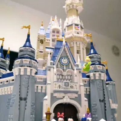 Disney castle modular building block lepin 16008 toy block original box 4160 pcs