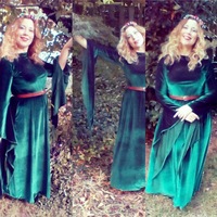 Velvet Guinivere Gown--custom to order in your size and color - Thumbnail 3
