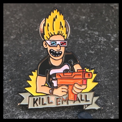 Zombie Killer Enamel Pin 166