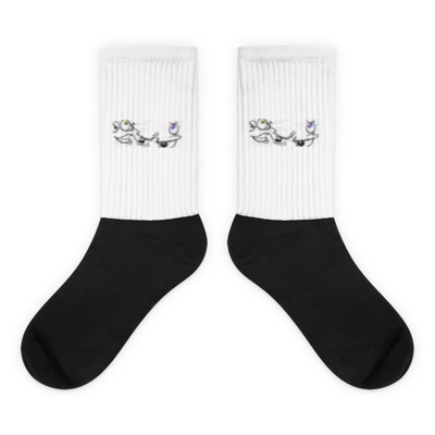 Black foot socks