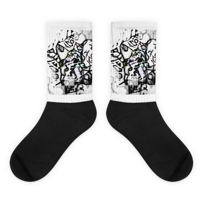 Black foot socks