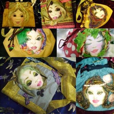 Fairy face handbag-evening bag-purse