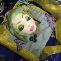 Fairy face handbag-evening bag-purse - Thumbnail 1