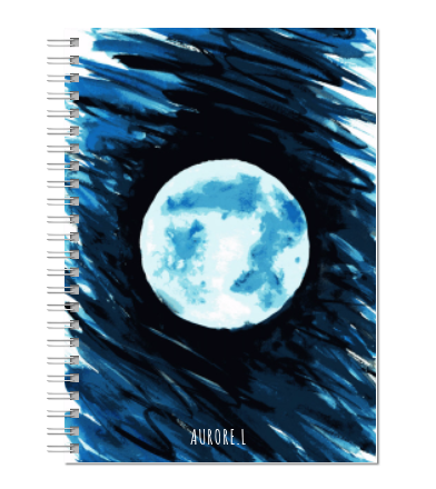 "Blue Moon" Ring Notebook