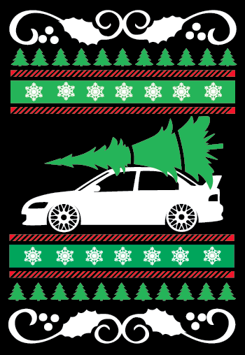 Mitsubishi Evo 8/9 Ugly Christmas Sweater