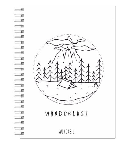 "Wanderlust" Ring Notebook