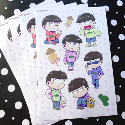 Osomatsu-san sticker sheet
